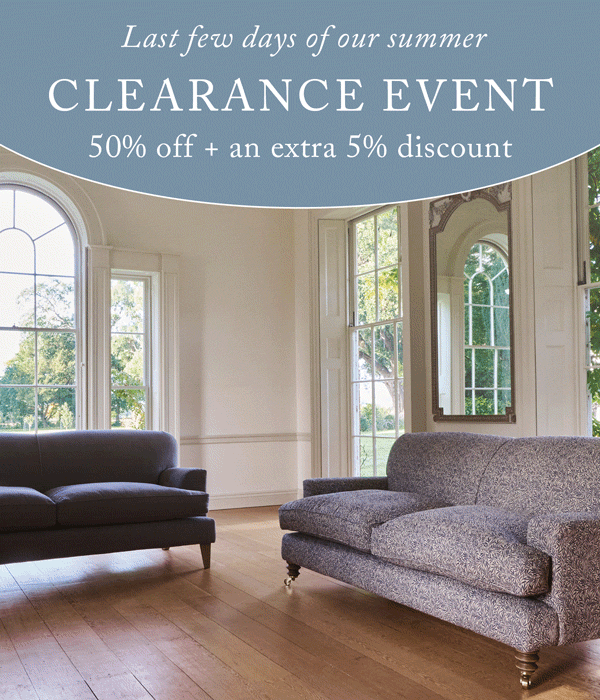 Last few days of our Clearance Event